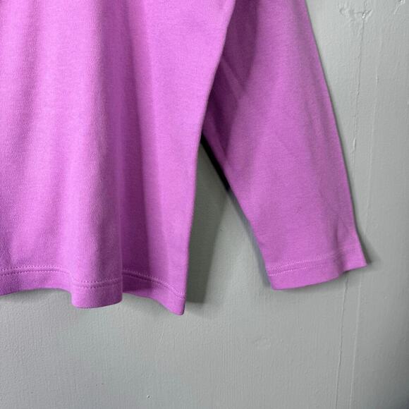 Vtg The Quacker Factory Christmas Tree Snowman Applique Long Sleeve T-Shirt Sz S - Picture 7 of 12